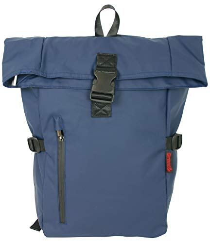 J.JONES - Kurierrucksack, wasserfest - großer Fahrradrucksack - Daypack | mit Laptopfach + Tabletfach, gepolstert - Freizeit Fahrrad Alltag - Navy