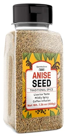 Unpretentious Anise Seed (2 Cups), Licorice Flavored Spice, Great for Meats, Pie Fillings, Baked Goods, Tea and Coffee