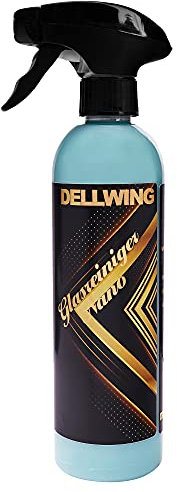 DELLWING NANO Auto Glasreiniger mit Lotuseffekt 500ml für Fenster-Scheiben, Spiegel, Möbel und vielem mehr – Multi-Flächen-Reiniger für streifenfreien Glanz