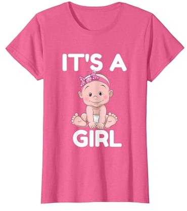 It's A Girl Babyparty Adoption Geschlecht Reveal Party lustig T-Shirt