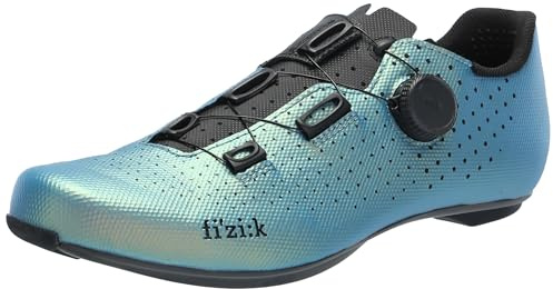 Fizik Unisex-Adult Tempo Decos Carbon Cycling Shoe, Iridiscent Blue, 9.5-10