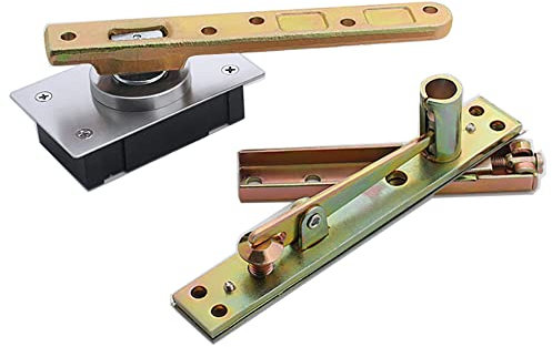 Schwerlast Scharniere für Rotationstür Belastung 150kg Verdeckte Drehgelenkscharniere Rostfreier Stahl 360° Spindel Türschacht für Holztür Geheimtür Einstellbar Türdrehgelenk 1 Satz