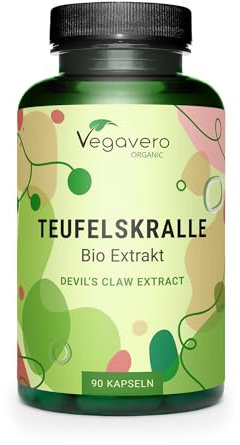 Harpagofito BIO | 1665 mg | Articulaciones y Digestion | Garra del Diablo | Joint Supplement | Sin Aditivos | Vegano | Vegavero