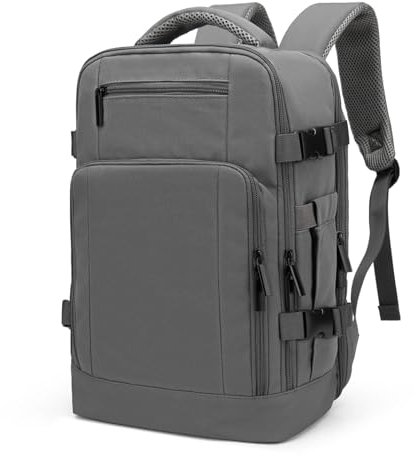ZHXX Ryanair Handgepack 40x30x20,Handgepäck Rucksack Leichter Kabinenrucksack mit 14 Zoll Laptopfach & Diebstahlsicherung,Dunkelgrau.