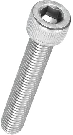 Kozelo 6 Stück Zylinderschrauben mit Innensechskant - [M10-1,5 x 55mm] 304 Edelstahl Vollgewinde Innensechskantschraube für Elektromotor 3D-Druck Lüfter Motorenaustausch, Silber