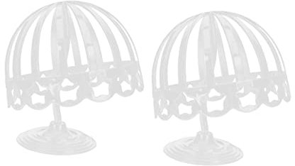 BUGUUYO 2stücke Hut Display Stand Für Geschäft Und Zuhause Kappenlagerung Aus Abs Kuppelförmiges Design Zum Präsentieren Und Schützen Von Hüten Und Perücken