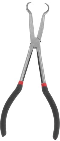 POPETPOP Extended Round Nose Pliers Lengthening Plier for Cable Clamp Practical Manual Wiring Plier Tool for Auto Repairing