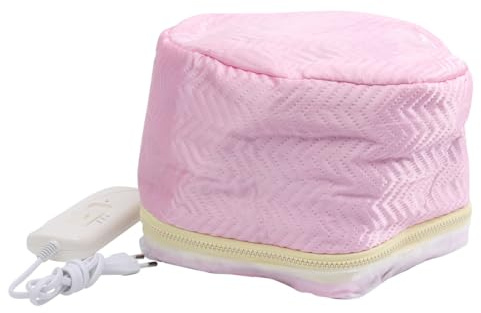 FIXOSHEE Bonnet Chauffant Électrique à 3 Niveaux de Température Bonnet de Soin Capillaire pour Cheveux Abîmés Compatible Ac220-240V Accessoire Coiffure Thermique pour Couleur Aléatoire