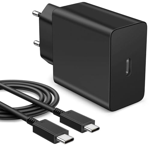 Chargeur Rapide USB C 60 W pour Samsung Galaxy S26 Ultra A56 A36 A17 A26 A16 A35 5G Z Flip7 FE Fold7 Tab S10,pour iPhone 17e Air Pixel, Chargeur Ultra-Rapide USB Type C avec Câble USB C 5A 1m, Noir