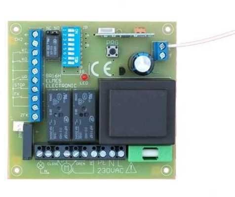 Danitech Set 2X Handsender 2 Kanal Empfänger STP Steuerung für Torantrieb Rolltor Garage Antrieb mit 230V Motoren und separaten Grenzschaltereingängen