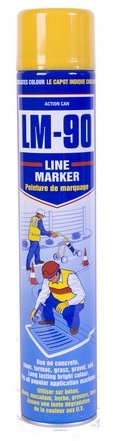 Action Can LM-90 Yellow Line Marking Paint Aerosol 750ml