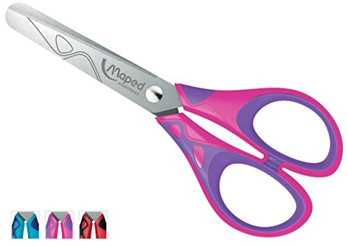 Maped Essentials Schulschere, rund, 130 mm, zufällige Farbauswahl, 12 Stück
