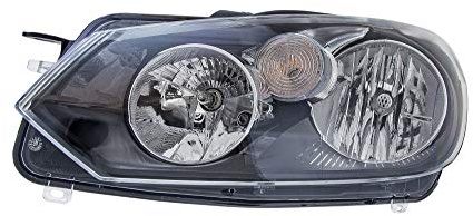 HELLA 1EG 009 901-251 Scheinwerfer - VW Golf 6 (5K1) - SAE - für Rechtsverkehr - links