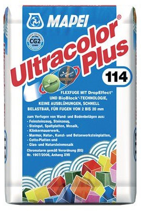 Ultracolor Plus Fugmörtel Mittelgrau 5 kg - Flexibler hydraulisch erhärtender Fugenmörtel
