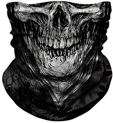 Skalle ansikte sol mask halv, bandanas, halsdamask, huvudbonad, pannband för fiske, jakt, gårdsarbete, Ac156, L