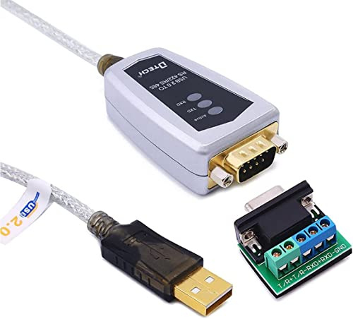 DTECH USB to Serial RS422 RS485 Adapter, FTDI Chip,1.2m | Converter Supports Windows 11 10 8 7 XP Mac