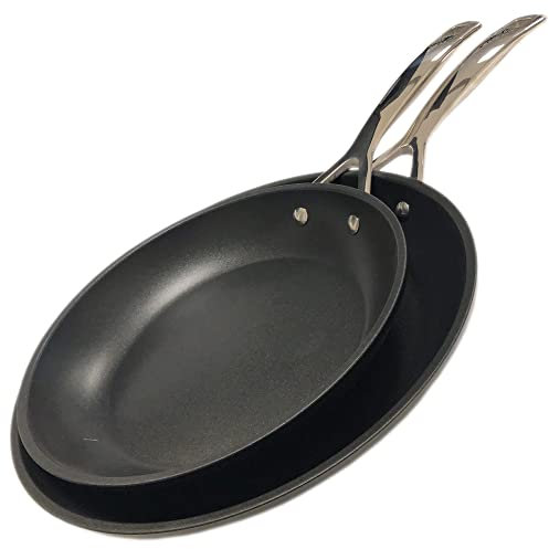 LE CREUSET - Set of 2 non-stick low frying pans – Black