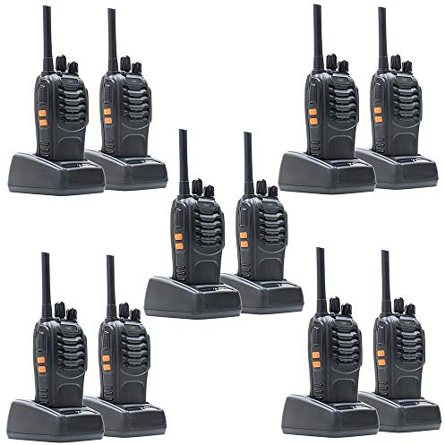 Package 10 PNI PMR R40 PRO portable radios batteries, chargers and headphones included