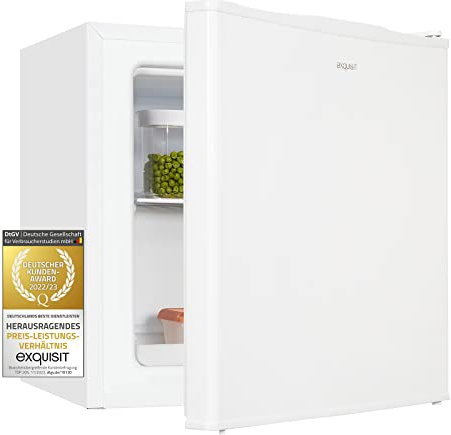 Exquisit Mini-Gefrierschrank GB40-150E weissPV | Mini Gefrierschrank klein 31 L Volumen | 4 Sterne | Tiefkühlschrank klein & kompakt