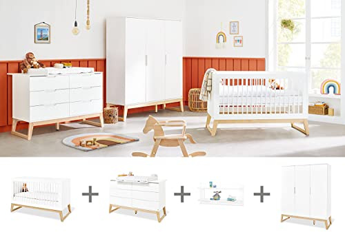 PINOLINO Kinderzimmer 'Bridge' extrabreit groß, inkl. Wandregal