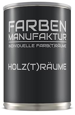 Farben Manufaktur Holzlasur Lasur Holzfarbe Holzschutzlack Holzlack lasierend n. deckend RAL 0,5L, Farbe: ca. RAL 1015 Hellelfenbein
