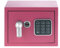 Yale Coffre-Fort Acier Rose à sceller ou Poser - Compact 3.8L - Serrure Electronique Code 3 à 8 Chiffres 17x23x17cm YSV/170/DB2/P