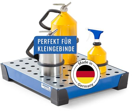 Kleingebindewanne classic-line aus Stahl, lackiert, m. verzinktem Lochblech, 15 Liter, 500x600x95
