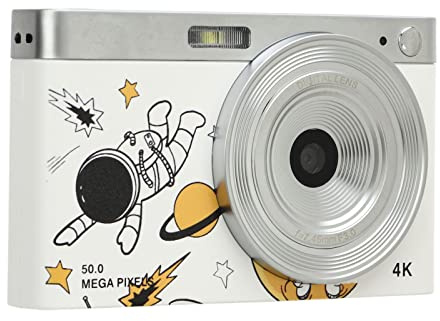 Digital Camera, 50MP 16x Digital Zoom Vlog Camera, 2.88 in IPS 4K Pocket Camera, Built in Fill Light, Support 32GB Memory Card, for Beginners
