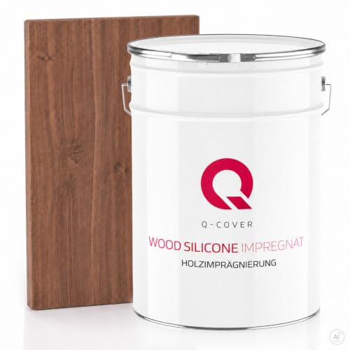 Impregnante colorante per legno Noce D070 10L — idrorepellente Q-COVER