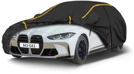 Autoabdeckung für BMW M3 G81 Touring(2022-2024),Autoabdeckung Winter Atmungsaktiv,Staubdicht,Kratzfest,Vollgarage Autoplane