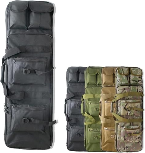 Waffenkoffer Für Langwaffen Futteral Langwaffen Gewehrkoffer Taktische Gewehrtasche Taktische Waffentasche Armee Airsoft wasserdichte Langwaffentasche Futteral D,81CM