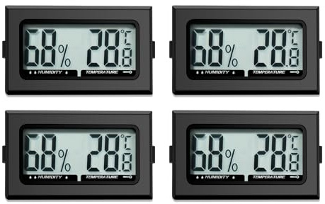 Thermomètre numérique pour intérieur et bureau, cuisine, incubateur et serre - hygromètre mini intérieur