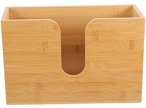 PartyKindom Papierhandtuchspender Wandmontage Für Bad Und Küche Serviettenspender Aus Holz Papptellerhalter Für Wand Handtuchspender Mit Bequemer Zugriffsmöglichkeit