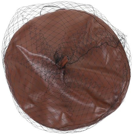 BESPORTBLE Béret Français Cuir pour Femmes Chapeau Décoratif à Voile pour Occasions Diverses