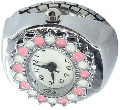 Quzente klockring | exakt ringklocka för män, kristall vintage smycken med exakt klockfunktion för familj vänner kollegor jul mors dag, Refer to description, se beskrivningen, Unisex