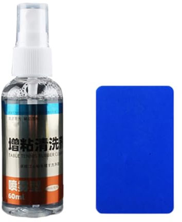 RETUOLWAG Pingpong Paddle Cleaner Tischtennisschläger Reinigung Reinigungsset Flasche mit Schwamm für Schläger Wartung