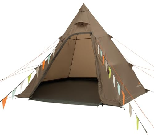 Easy Camp Otra Tenda Tippata per 4 Persone, 300 x 275 cm, Marrone