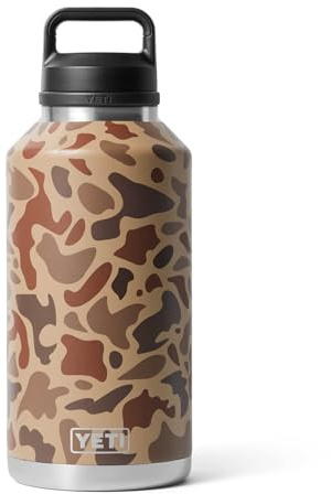 YETI Rambler 64 oz Bottle, Vacuum Insulated, Leakproof, Stainless Steel with Chug Cap, Wetlands Camo