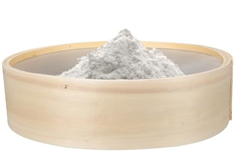 Ipetboom Cedazo de Harina de Madera para Hornear, Cedazo de Mano Beige