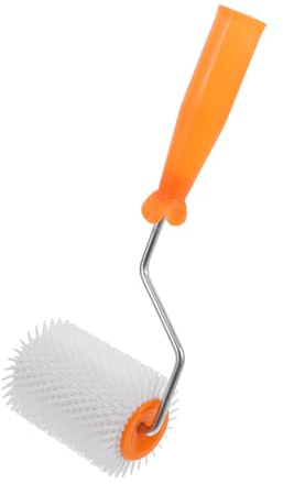 Baluue Entschäumungsmittel Zubehör Nagelroller aus Kunststoff mit 13mm Stachelwalze zur Blasenentfernung für Epoxidharz Boden mit Langer Lebensdauer