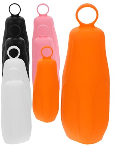 Angoily 8 Pezzi Maniche in Silicone per Bottiglie da Viaggio, Copri Bottiglie Elastiche e Resistenti, Design Semplice per Prodotti da Toeletta Antiperdita