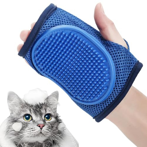 Hunde Schrubber Shampoo Handschuh Massagehandschuh | Hunde Badebürste Für Fell Mittelgroße Große Rasse Katze Hase Welpe Indoor Zuhause