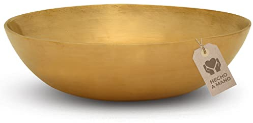 Bol Chantant Tibétain - Bol de Tête, Large, Ø 13,5 cm, 290 g, Tonalité haute et pénétrante pour massage sonore efficace et thérapie sonore dans la zone de la tête, Qualité professionnelle