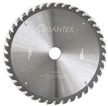 Kreissägeblatt Holz Ø 250mm x 30mm HM 40 Zähne - Diamantschliff - inkl. 4 Reduzierringen.