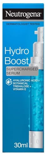 Neutrogena Hydro Boost Supercharged Serum with Hyaluronic Acid and Trehalose For Dry Skin - 30 ml (Pack of 1)