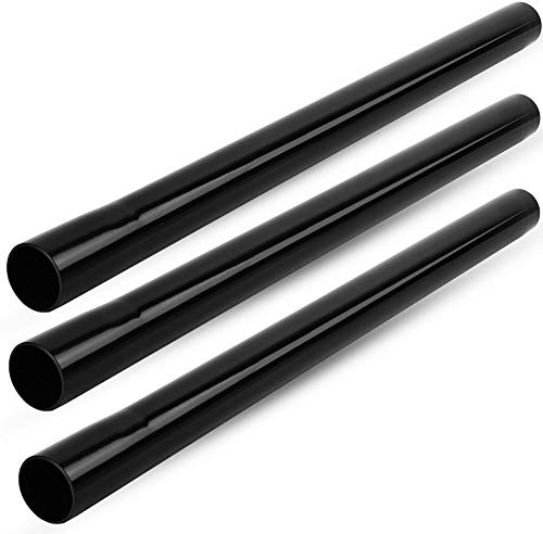 MSPowerstrange 3 Plastic Tubes Black Canister Vacuum Cleaner Extension Wands 1-1/4
