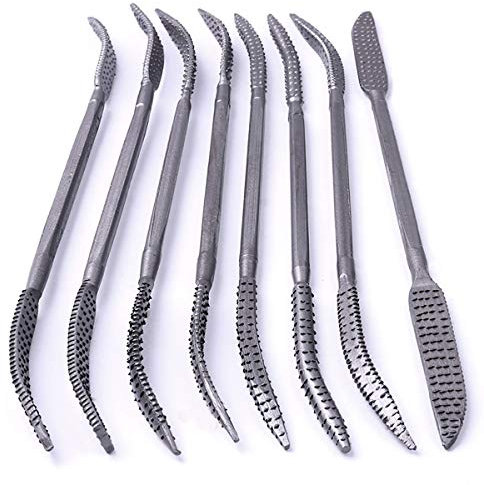 Lot de 8 râpes à bois à double extrémité 5,5 x 200 mm