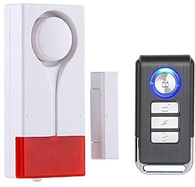 Lancoon Alarma De Apertura De Ventana De Puerta, Control Remoto Inalámbrico, Sensor Magnético, Campana Antirrobo, Seguridad para El Hogar, Protección DIY para Casa Apartamento Garaje Seguridad