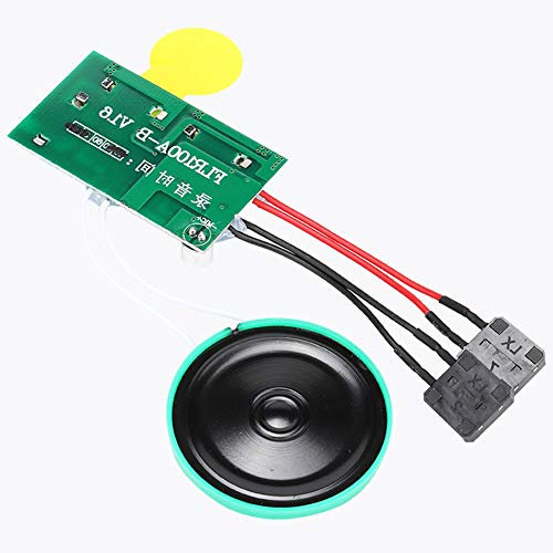 Modul für DIY-Audiokarten, 60 Sekunden DIY-Grußkarten-Chip-Musik-Sound-Sprachaufzeichnungsmodul für Musikboxen, Musikalische Andenkenboxen Usw (Spiel es nochmal)