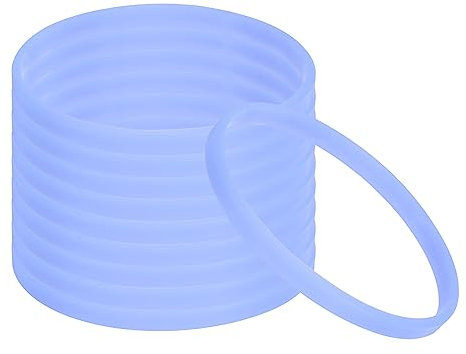 PATIKIL Silikon Armbänder 20 Pack Leuchtende Gummi Armbänder Leer Dehnbare Sportbänder für Sportspiele und Team Bauaktivitäten Blau